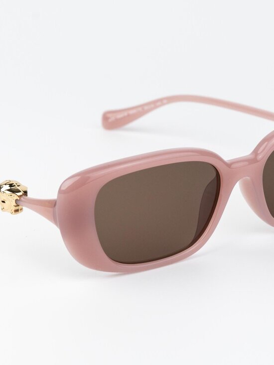 Versace Women Sunglasses Opal Pink Brown Rectangle VE4504D 553573 NEW AUTHENTIC main image 8